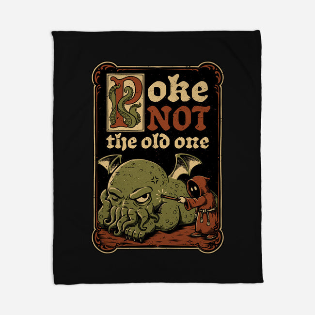 Medieval Poke Cthulhu-None-Fleece-Blanket-Studio Mootant