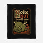Medieval Poke Cthulhu-None-Fleece-Blanket-Studio Mootant