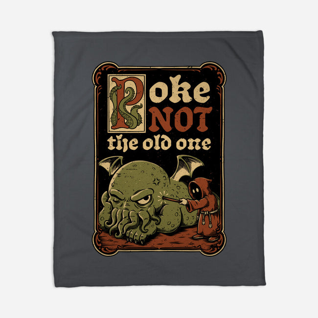 Medieval Poke Cthulhu-None-Fleece-Blanket-Studio Mootant