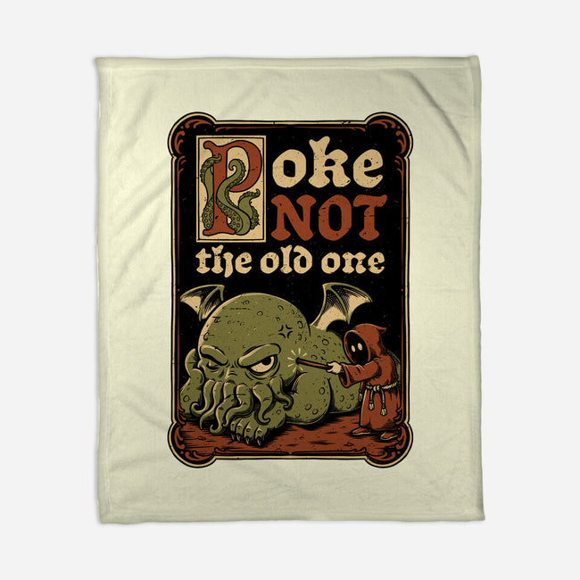 Medieval Poke Cthulhu-None-Fleece-Blanket-Studio Mootant