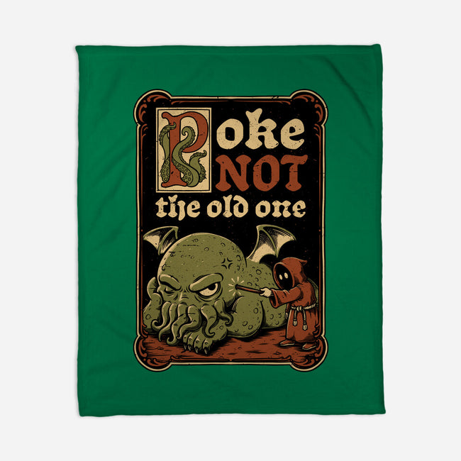 Medieval Poke Cthulhu-None-Fleece-Blanket-Studio Mootant
