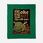 Medieval Poke Cthulhu-None-Fleece-Blanket-Studio Mootant