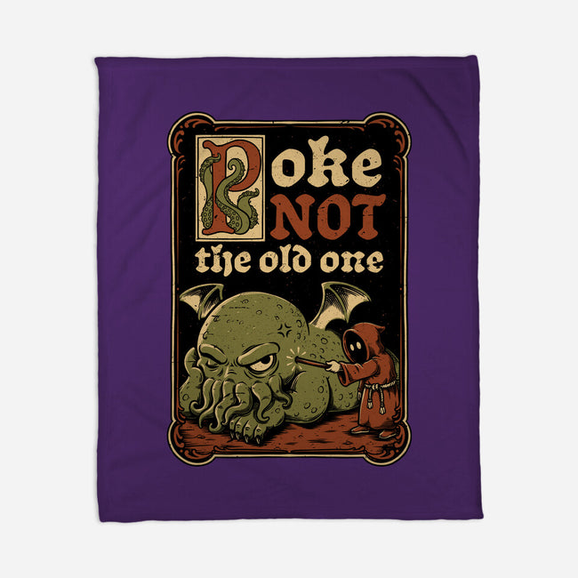 Medieval Poke Cthulhu-None-Fleece-Blanket-Studio Mootant