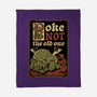 Medieval Poke Cthulhu-None-Fleece-Blanket-Studio Mootant