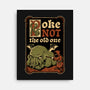 Medieval Poke Cthulhu-None-Stretched-Canvas-Studio Mootant