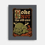Medieval Poke Cthulhu-None-Stretched-Canvas-Studio Mootant
