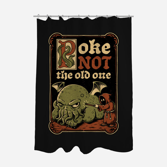 Medieval Poke Cthulhu-None-Polyester-Shower Curtain-Studio Mootant