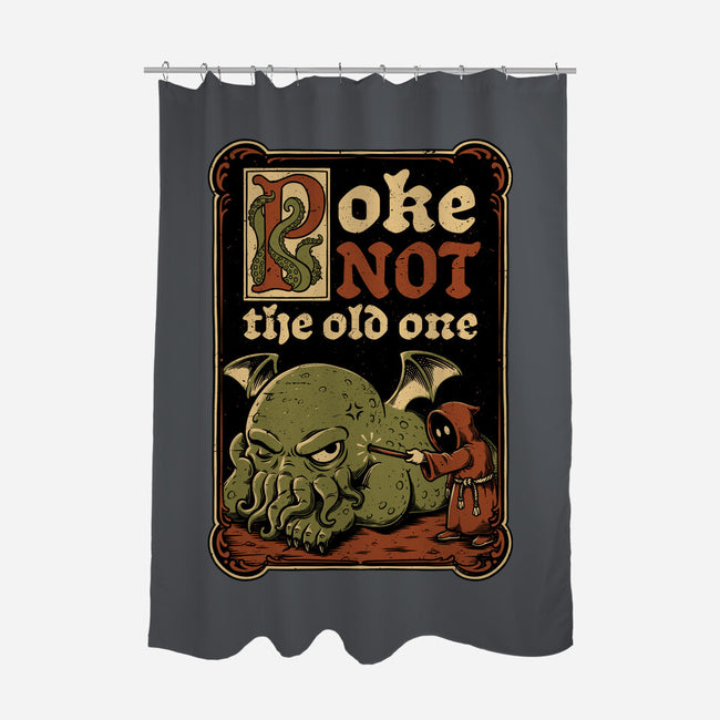 Medieval Poke Cthulhu-None-Polyester-Shower Curtain-Studio Mootant
