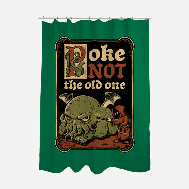 Medieval Poke Cthulhu-None-Polyester-Shower Curtain-Studio Mootant