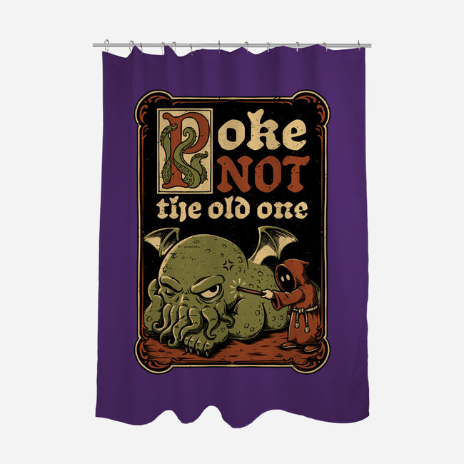Medieval Poke Cthulhu-None-Polyester-Shower Curtain-Studio Mootant