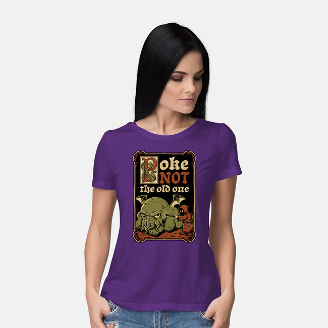 Medieval Poke Cthulhu-Womens-Basic-Tee-Studio Mootant