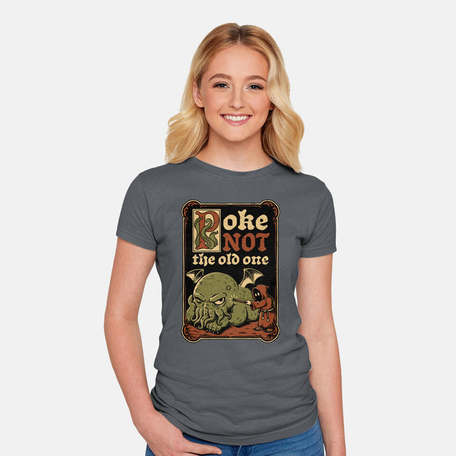 Medieval Poke Cthulhu-Womens-Fitted-Tee-Studio Mootant