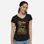 Medieval Poke Cthulhu-Womens-V-Neck-Tee-Studio Mootant