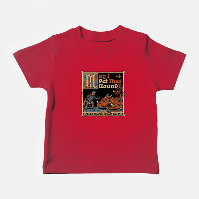 Medieval Meme Pet Dragon-Baby-Basic-Tee-Studio Mootant