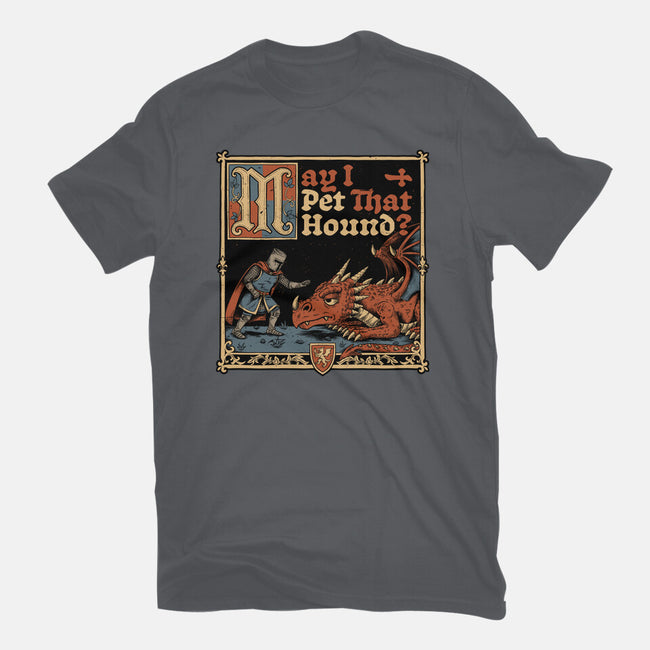 Medieval Meme Pet Dragon-Mens-Heavyweight-Tee-Studio Mootant