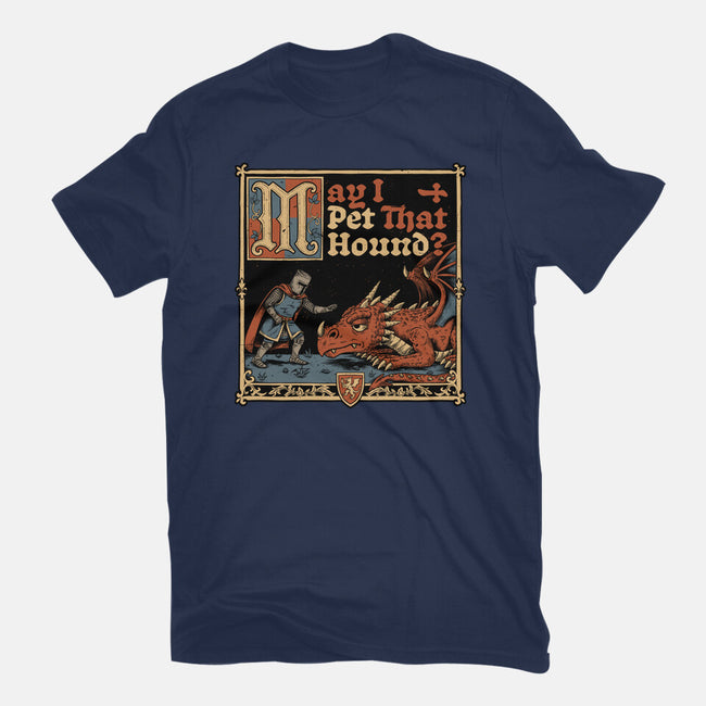 Medieval Meme Pet Dragon-Mens-Heavyweight-Tee-Studio Mootant