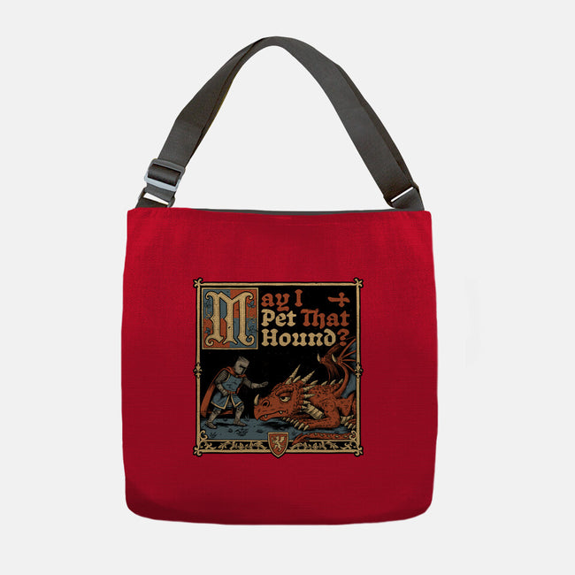 Medieval Meme Pet Dragon-None-Adjustable Tote-Bag-Studio Mootant