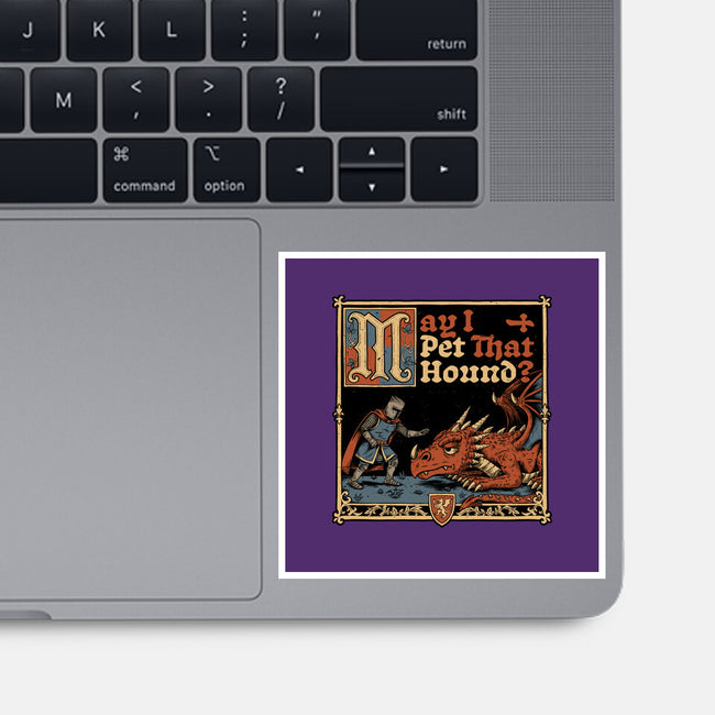 Medieval Meme Pet Dragon-None-Glossy-Sticker-Studio Mootant