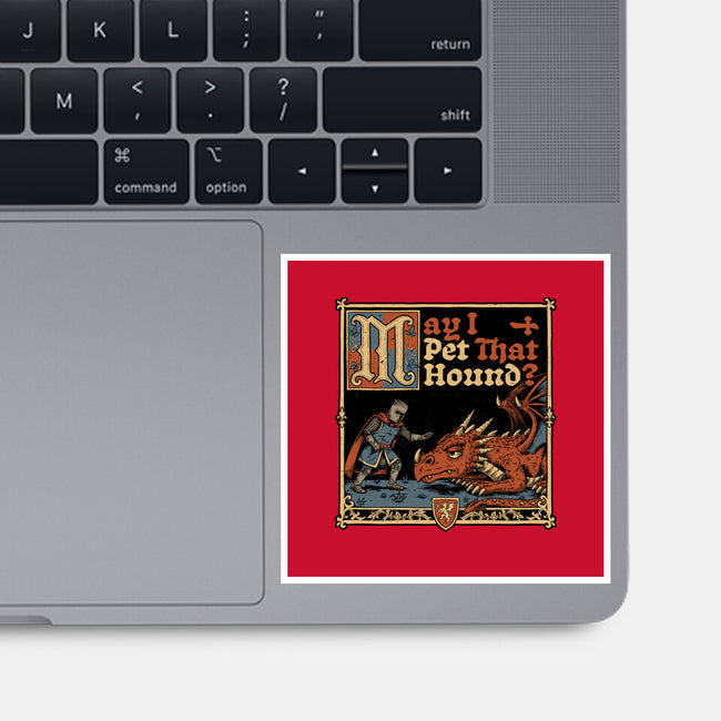 Medieval Meme Pet Dragon-None-Glossy-Sticker-Studio Mootant