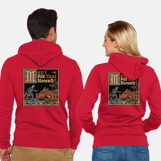 Medieval Meme Pet Dragon-Unisex-Zip-Up-Sweatshirt-Studio Mootant