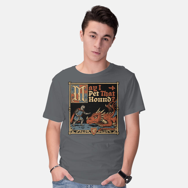 Medieval Meme Pet Dragon-Mens-Basic-Tee-Studio Mootant