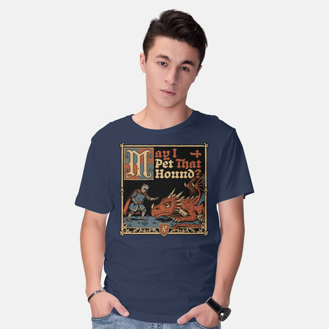 Medieval Meme Pet Dragon-Mens-Basic-Tee-Studio Mootant