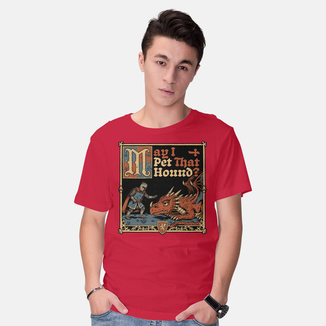 Medieval Meme Pet Dragon-Mens-Basic-Tee-Studio Mootant