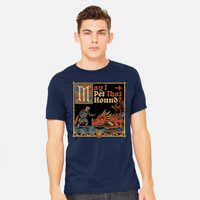 Medieval Meme Pet Dragon-Mens-Heavyweight-Tee-Studio Mootant