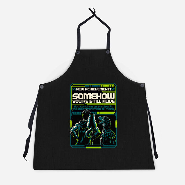 Dungeon Crawler Achievement-Unisex-Kitchen-Apron-Studio Mootant