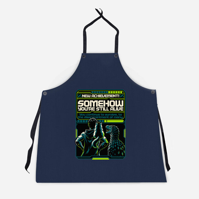 Dungeon Crawler Achievement-Unisex-Kitchen-Apron-Studio Mootant