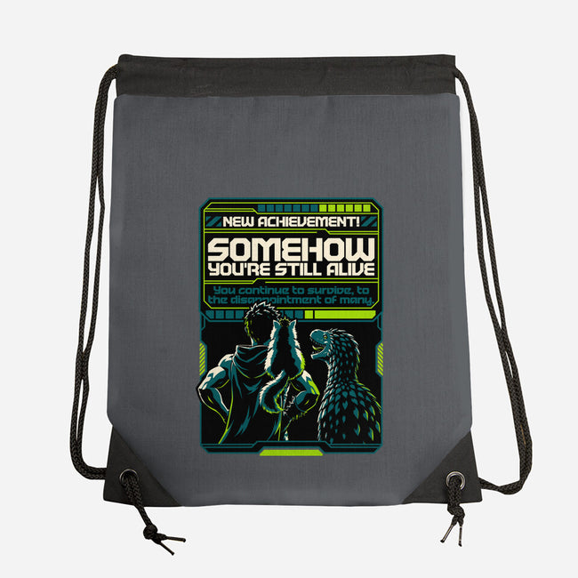 Dungeon Crawler Achievement-None-Drawstring-Bag-Studio Mootant