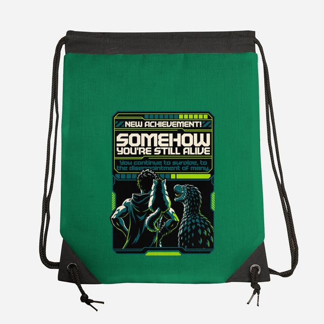 Dungeon Crawler Achievement-None-Drawstring-Bag-Studio Mootant