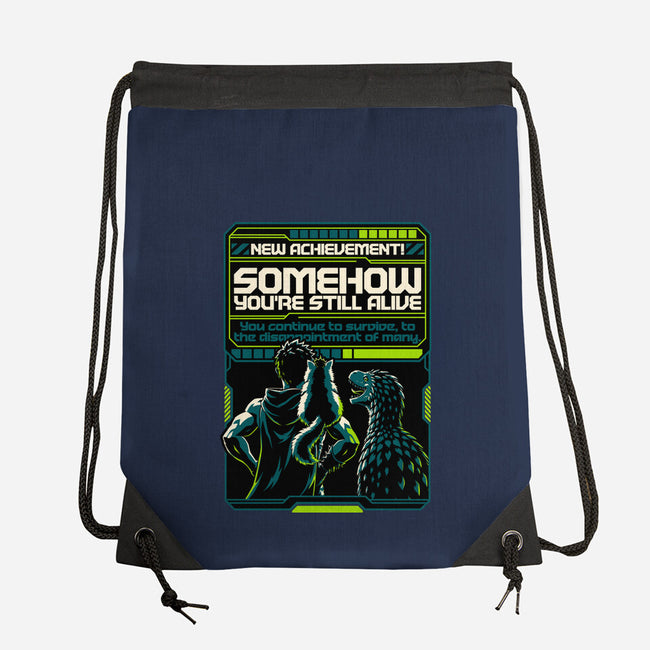Dungeon Crawler Achievement-None-Drawstring-Bag-Studio Mootant