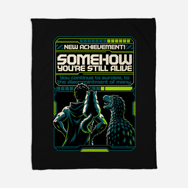 Dungeon Crawler Achievement-None-Fleece-Blanket-Studio Mootant