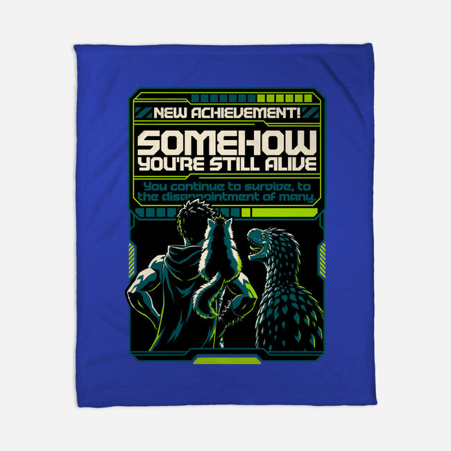 Dungeon Crawler Achievement-None-Fleece-Blanket-Studio Mootant