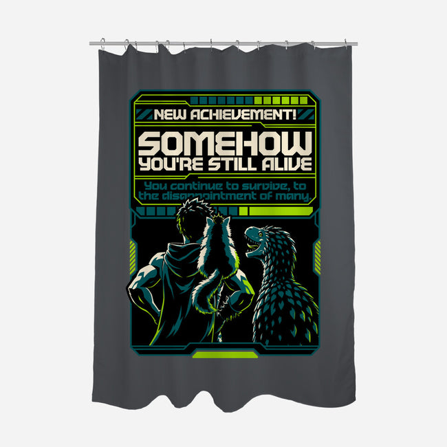 Dungeon Crawler Achievement-None-Polyester-Shower Curtain-Studio Mootant