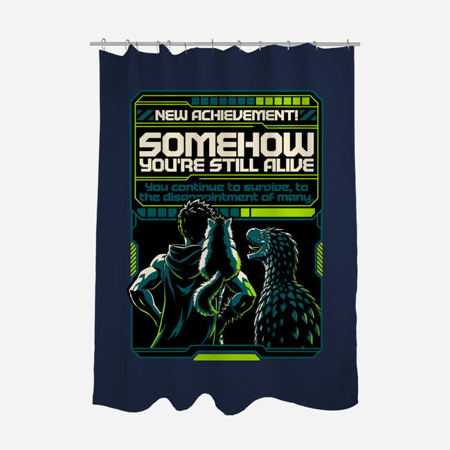 Dungeon Crawler Achievement-None-Polyester-Shower Curtain-Studio Mootant