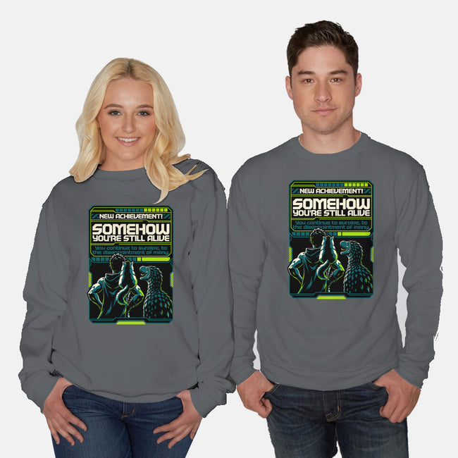 Dungeon Crawler Achievement-Unisex-Crew Neck-Sweatshirt-Studio Mootant