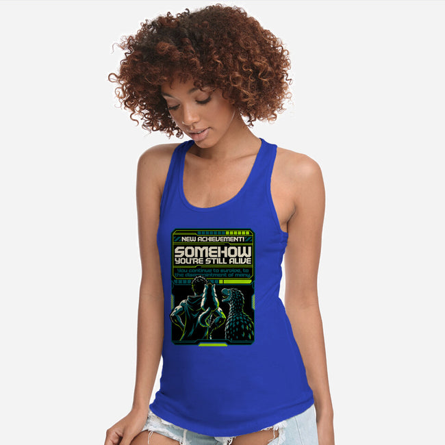 Dungeon Crawler Achievement-Womens-Racerback-Tank-Studio Mootant