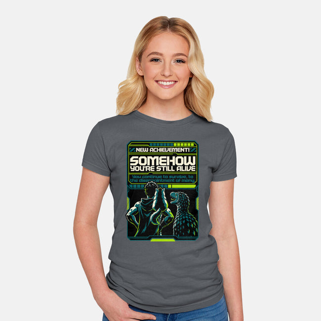 Dungeon Crawler Achievement-Womens-Fitted-Tee-Studio Mootant
