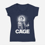 CAGE-Womens-V-Neck-Tee-CappO