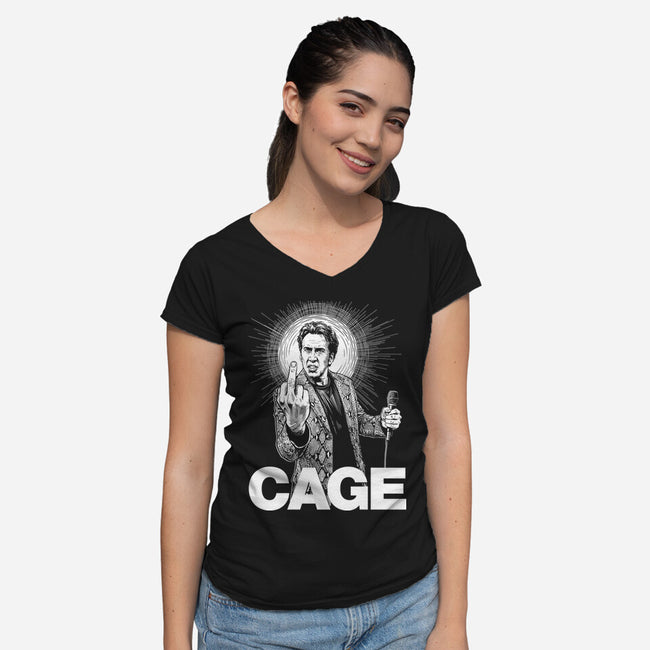 CAGE-Womens-V-Neck-Tee-CappO