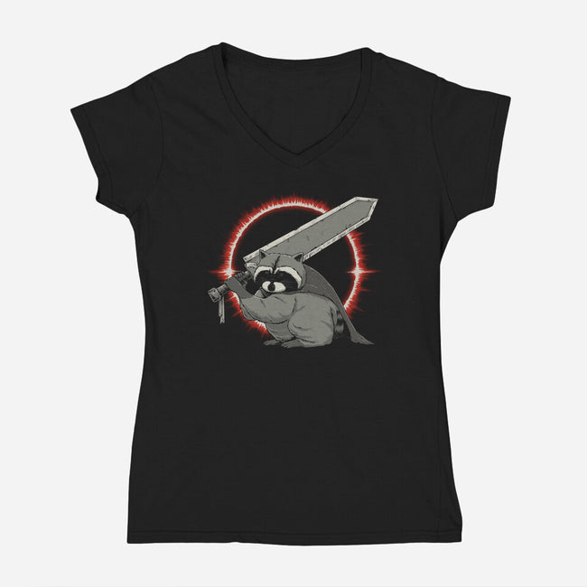 Gutsmothy-Womens-V-Neck-Tee-pigboom