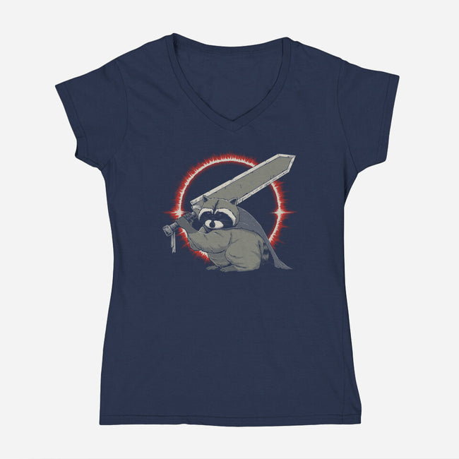 Gutsmothy-Womens-V-Neck-Tee-pigboom