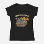 Adopt A Kaiju-Womens-V-Neck-Tee-pigboom