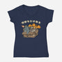 Adopt A Kaiju-Womens-V-Neck-Tee-pigboom