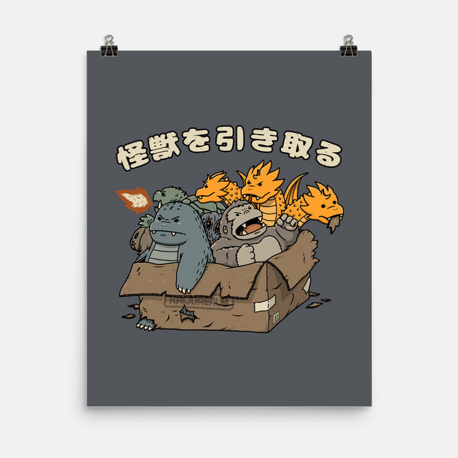 Adopt A Kaiju-None-Matte-Poster-pigboom