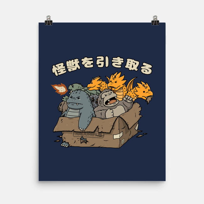 Adopt A Kaiju-None-Matte-Poster-pigboom