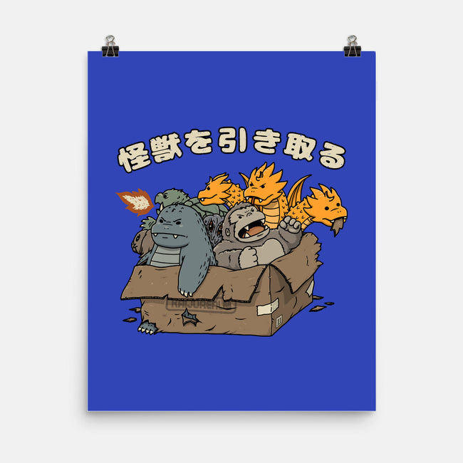 Adopt A Kaiju-None-Matte-Poster-pigboom