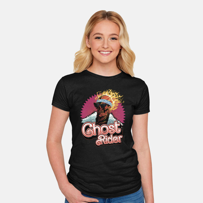 Ghost Ken-Womens-Fitted-Tee-Astrobot Invention